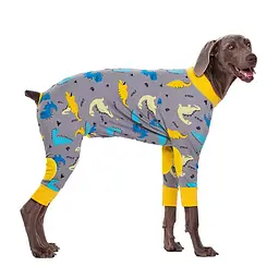 Піжама/попона для собак MIAODODO D15 Yellow Dinosaur, 2XL - мініатюра 2