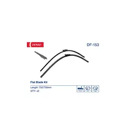 Щітка склоочисника Denso DF-153 - мініатюра 2