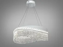 Елегантна підвісна LED люстра Diasha P7027/D500WH біла 58W до 20 м2