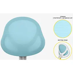 Дитяче крісло Evo-kids Mio Air Blue (Y-307 KBL) - мініатюра 4