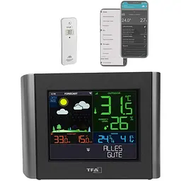 Метеостанція з WiFi і радіодатчиком TFA View Meteo 35800001 - мініатюра 5