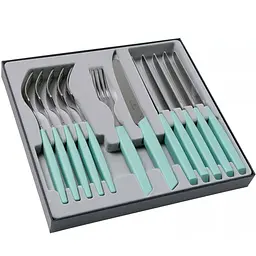 Набір кухонний Victorinox Swiss Modern Table Set 12шт з мятн. ручкою (6 ножів tomato 6 віделок) - мініатюра 2