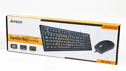 Комплект (клавіатура + миша) A4Tech KRS-83+OP-720, USB, Чорна (KRS-8372 Black) - мініатюра 2