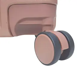 Валіза середня M Madisson Snowball 66503 M 64x43x26 см 100% полікарбонат на клямках Рожеве золото - мініатюра 10