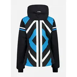 Куртка CMP Women's Geometric Patterned Ski Jacket Black/Blue XS (1097-32W0256-U901 36) - мініатюра 4