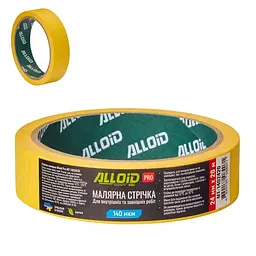 Alloid Pro. Стрічка малярська 24мм х 20м, 140мкм