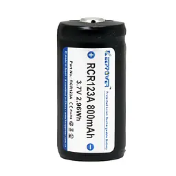 Акумулятор із захистом Keeppower 123 RCR123A 800 mAh 3.7V (1606248246) - мініатюра 2