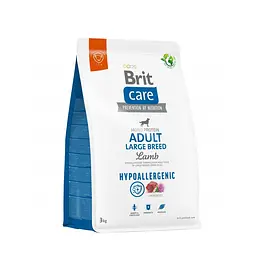 Сухий корм Brit Care Dog Hypoallergenic Adult Large Breed для собак великих порід, гіпоалергенний з ягням 3 кг (арт.172221/559084)