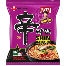 Локшина швидкого приготування Nonshim Shin Ramyun Tom Yum Том Ям 123 г