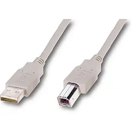 Кабель Atcom USB - USB Type-B V 2.0 (M/M), 0.8 м, Ferrite, білий пакет (6152)