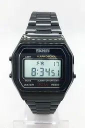 Чоловічий наручний годинник Skmei 1123 Old School Чорний - мініатюра 3