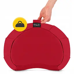 Подушка для йоги та медитації 4FIZJO Zafu напівкругла 40 x 30 x 12 см Red (P-5907739315496) - мініатюра 5