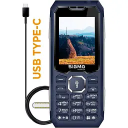 Мобільний телефон Sigma mobile X-style 341 BRO Blue UA-UCRF [131380] - мініатюра 2
