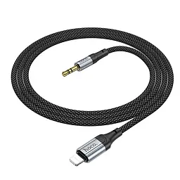 Кабель Hoco UPA26 Fresh digital audio conversion cable iP Black - мініатюра 2