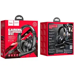Навушники-гарнітура Hoco gaming Magic tour gaming headphones W103 повнорозмірні чорні - мініатюра 4