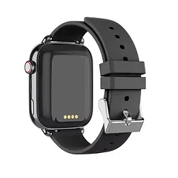 Розумні дитячі смарт годинник-телефон Wonlex KT34 камерою WI-FI GPS SIM-карта силіконовий ремінець Black (17777) - мініатюра 7