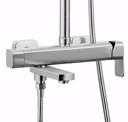 Душова система з виливом Rea Arlo 93–132 см nickel brushed REA-P7340 - мініатюра 6