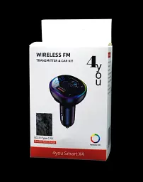 FM модулятор 4you Smart X4 ( PD 30W + 2 USB, QC3, Підсвічування, MP3, bt 5.0) - мініатюра 3
