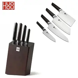 Набір Huo Hou Fire Compound Steel Knife Set (4 ножі з підставкою) HU0033 - мініатюра 3