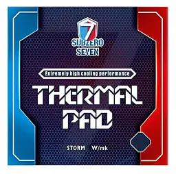Термоінтерфейс SubZero Seven Storm 15 W/mK 100x100x1.0 мм Storm15W1.0мм