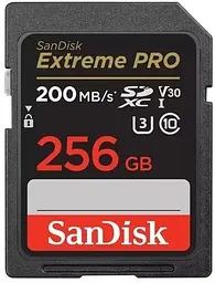 Карта пам'яті SD 256GB C10 UHS-I U3 R200/W140MB/s Extreme Pro V30 SanDisk teh0013331