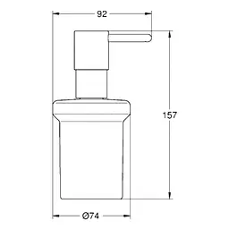 Дозатор для рідкого мила Grohe Essentials 40394001, Хром - мініатюра 2