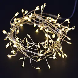 Гірлянда світлодіодна Yes! Fun Кластер 100 LED на мідному дроті та батарейках тепло-біла 2.2 м (801204) - мініатюра 3