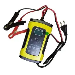 Зарядний пристрій автомобільного акумулятора Foxsur 12V 6A імпульсний зарядний пристрій з РК-дисплеєм - мініатюра 3