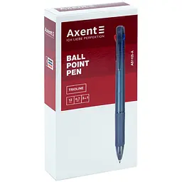 Набір ручок кулькова автоматична Axent Trio Line 3 в 1 12 шт. (AB1105-A) - мініатюра 2