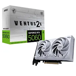Відеокарта GF RTX 5060 8GB GDDR7 Ventus 2X OC White MSI (GeForce RTX 5060 8G VENTUS 2X OC WHITE) - мініатюра 5