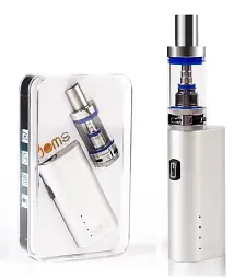 Набір Електронна сигарета Jomo Lite 40w 2200mAh Kit +3 випарника в подарунок Вейп Kit Silver (18201)