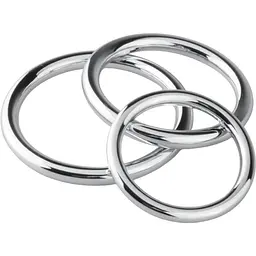 Набір металевих ерекційних кілець Sinner Gear Unbendable Cock/Ball Ring & Glans Ring Set