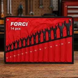 Набір комбінованих гайкових ключів FORCI, 14 предметів, 8-24 мм
