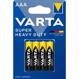 Батарейка VARTA SUPERLIFE AAA BLI 4 ZINC-CARBON (4008496676187)