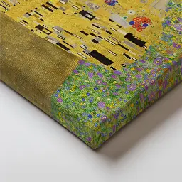Інтер'єрна картина Поцілунок, Густав Клімт, Gustav Klimt, The Kiss, репродукція картини, 60×60 см (id4367) - мініатюра 4
