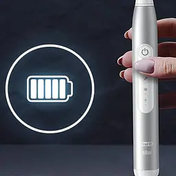 Електрична звукова зубна щітка Oral-B Pulsonic Slim Luxe 4500 + футляр, срібло - мініатюра 5