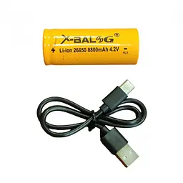 Ліхтар ручний акумуляторний X-Balog bl-X21-GT200 з функцією powerbank акумулятор 26650 - мініатюра 6