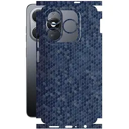 Защитная пленка StatusSKIN для Tecno Spark 20 Pro Корпус Винил Соты синие