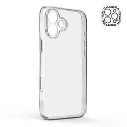 Прозрачный чехол для Apple iPhone 16 Plus с защитой камеры, тонкий, силиконовый, бесцветный, ударопрочный, противоударный бампер с закрытой камерой, ArmorStandart (ARM78487) - мініатюра 2