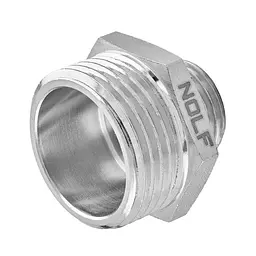 Ніпель редукційний Nolf Nfc.N0810-N-1"x3/4'' нікельований NF3085 - мініатюра 2