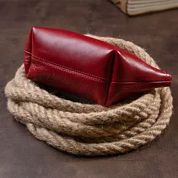 Жіноча косметичка зі шкіри Amelin Grande Pelle 11303 червона - мініатюра 9