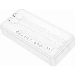 Портативна батарея Power Bank Hoco J118A Speed Energy with cable 20000mAh White - мініатюра 2
