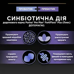 Уцінка. Пробіотик з пребіотиком для дорослих котів та кошенят Purina Pro Plan FortiFlora Plus для підтримання нормальної міклофлори кишечника 45 г (30 x 1.5 г)  - мініатюра 7