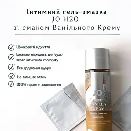 Лубрикант System JO H2O зі смаком ванільного крему 30 мл (796494103845) - мініатюра 2