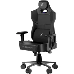 Ігрове крісло 1stPlayer K3 Fabric Black, pu+тканина, максимально допустиме навантаження 140 кг, регульована спинка з кутом нахилу до 150 градусів, збільшена фактура, регулювання висоти підголовника - мініатюра 5