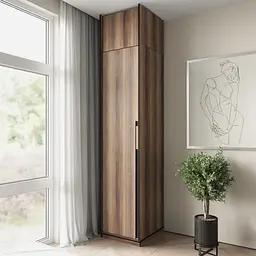 Шафа розпашна Moreli Ramo FR-0012 зі штангою для одягу та антресоллю 518х570х2500 мм Дуб Кверкус