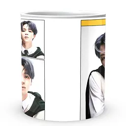 Кухоль GeekLand Bangtan Boys BTS Jimin Чимін Колаж CP 04.476.703 330 мл білий - мініатюра 2