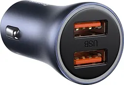 Автомобільний заряд Baseus Golden Contactor Pro Dual Quick Charger Carger U+U 40W CCJD-A0G - мініатюра 7