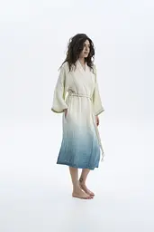 Халат Lotus Home - Nitra muslin blue L/XL - мініатюра 3