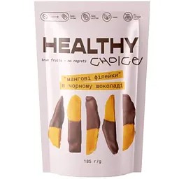 Мангові філейки Healthy Choice в чорному шоколаді 55% 185 г